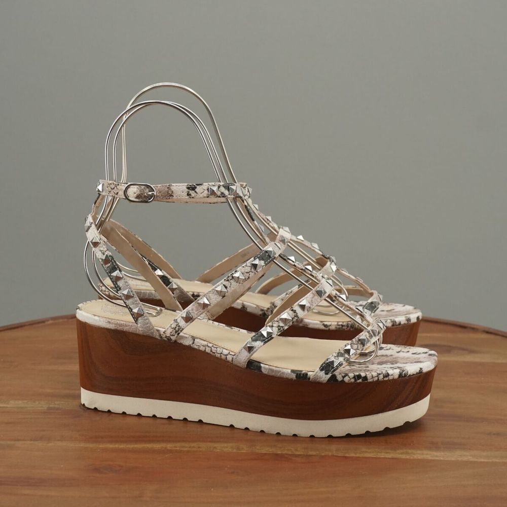 Vince Camuto Multicolor Strappy Wedge Sandals